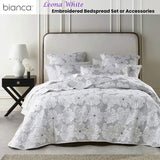 Bianca Leona White 4 Pcs Bedspread Set Queen V442-BCA-BEDSPREAD-LEONA-WHITE-QS