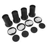 4pcs Round Furniture Lifters with Rubber Non Slip Pads Plastic Bed and Furniture Raisers Set V1294-YM0715-3117220135311