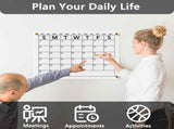 Magnetic Weekly Planner - Planning Board - Family Planner - To-Do Planner Transparent Acrylic V1188-ZXY-10745