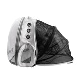 Expandable Travel Cat Backpack Carrier Polarized Tinted Bubble Window Pet Backpack Grey V1263-JX-6877