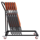 Folding Chair Dolly, Iron Commercial Cart with 12 Chairs Capacity, Folding Chairs Rack Trolley with V952-ZYTC422136YCTP8YBV0