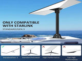 For Starlink Gen 3 Mount Mounting Kit Heavy Duty Roof &Wall 180&deg Adjustable Pole V201-W14015823