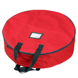 Double-Layer PVC Round Wreath Stand Bag, Sturdy Frame with Zippered Closure Design, Large V1192-AZ-W-35098