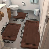 Bathroom Rug Set Bathroom Accessories Absorbent Rug Soft Rug Bathroom Decor - Purple - Size 01 V1102-113-75998-PUR-01