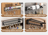 Kdkad Kitchen Organization and Storage Rack, Mounted Pots and Pans Rack, Stainless Steel Metal V1189-WXFWAL-20260326-03198