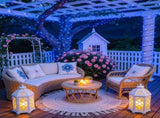 LED White Christmas Lights Outdoor, String Lights Plug in Extendable, 8 Modes Christmas Tree V1107-124-75959-BLU-100M1000