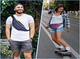 9 Pcs Fanny Pack Bulk for Women Men with Adjustable Strap Waterproof Waist Packs Travel Hiking V1259-DP01-A-1163