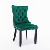 8x Velvet Dining Chairs- Green V226-SW1901GN-4