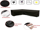 L-shaped garden bench cover - Garden furniture cover - L-shaped garden furniture protective cover V1188-MS101-03256-1