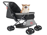 Pet Stroller, 20KG Weight Capacity, Foldable Dog Stroller Cart, 4 Wheels Cats Stroller with Mesh V952-CWTCCGK4QSHSAWPRUV0