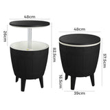 Black Ice Bucket Table V264-OTF-542PP-BLK-NA-1