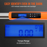 VEVOR Digital Torque Wrench, 1/2" Drive Electronic Torque Wrench, Torque Wrench Kit V952-SXSNLBSSSZNSZ12X5V0