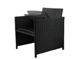 Levede 9PCS Outdoor Table Chair Set OD1040-BK