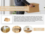 10Pcs Corrugated Cardboard Storage Boxes Multi-Purpose Organising Cartons V63-954051