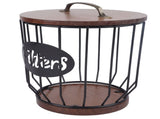 Rustic Filter Holder with Lid Filter Storage Container Pod Holder for Counter V1294-YM0706-3118230161112