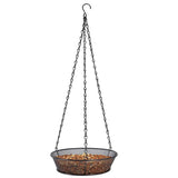 Hanging Bird Feeder Round Tray Metal Mesh Platform Seed Feeder for Outdoor Garden Decoration V1294-YM0901-10129799