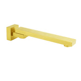 Brushed Gold Square Stainless Steel 180 Swivel Bathtub Faucet Water Outlet Spout V1233-SP604BG