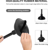 Toilet Brush and Plunger Set with Semi-Hidden Holder, Heavy-Duty Bowl Brush and Toilet Plunger for V1189-LC-AMZ-00161