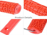 7.5 Inch Red Rubber Drywall Texture Roller - , Wear-Resistant Painting Tool for Home Wall Decoration V1369-AZ3-W-16644