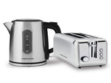Morphy Richards Equip Stainless Steel Kettle and Toaster Set 1.7L Jug Kettle & 4 Slice Long Slo MREQ-17KT-4STS