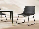 Levede 2x Dining Chairs Kitchen Table Black CH1111-2-BK