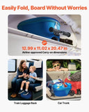 VEVOR Ride-on Luggage 20-inch Kids Scooter Suitcase with Flash Wheels Blue V952-FDDQXXLX20INVRMNL001V0