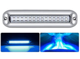 42LED Waterproof 316 Stainless Steel Trim Ring Boat High-Intensity LED Underwater Light Clear Lens V1192-AZ-W-0783