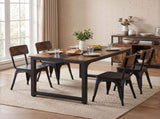Levede Dining Table 4-6 Seater Industrial Rectangular 160cm Kitchen Restaurant CH1179-WA-AU