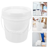 Thick Plastic Paint Container with Handle and Airtight Lid for Water and Oil Paint Storage V1369-AZ3-W-13396