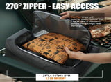 BBQ Blanket for Resting Meat, Leak-Proof Insulated Meat Resting Bag, 270&deg Top Opening for Large V1192-AZ-W-8221