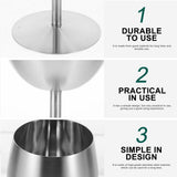 Metal Goblet Glasses Wine Goblet Stainless Steel 1Pack for Birthdays V1370-AZ4-14416