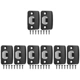 8-Piece Stainless Steel Deadbolt Strike Plates Set for Door Latch Security and Door Strike Plates V1366-AZ2-W-13637