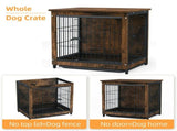 Wooden Pet Crate & Dog Cage End Table V767-P-XL111S-G2