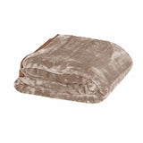 750gsm 3.5kg Double Layer Faux Mink Blanket Queen 200x240 cm Latte V442-YTL-BLANKET-750GSMPLAIN-LATTE-QS