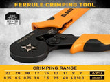 ELEAD 2180PCS Ferrule Crimping Tool Kit Wire Ferrules Ratchet Crimper AWG 23-7 V465-70194