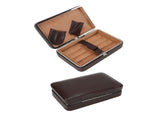 Cigar Holder Case Portable Travel Leather Cigar Humidor Case with Cedarwood Lining for 4 Count V1294-YM3117220227711-0421