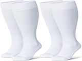 Wide Calf Chioned Compression Socks for Men & Women, Made with Viscose from Bamboo 15-20 mmHg, Knee V1258-DP02-F-508