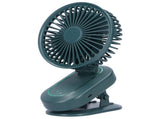 3Gears Portable Electric Fan Fully Automatic Shaking Head Electric Fan USB Charging for SummerGreen V1294-YM0901-3113210043313