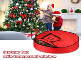 91x20cm Household Christmas Wreath Storage Bag with Handle Waterproof Dustproof Xmas Wreath V1294-YM0717-10036091