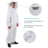 Professional Beekeeping Protective Equipment Bee Keeping Full Body Beekeeper Suit Hat L V1294-YM0722-JY04781-01