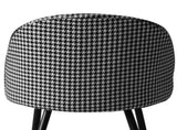 Levede 2x Dining Chairs Kitchen Cafe Black and White CH1037-2-HS