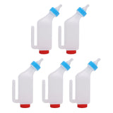 5 PCS Lamb Feeding Bottle Thickened Goat Feeder Bottle with Pacifier Hanging Handle for Livestock V1294-YM0901-3111250224611