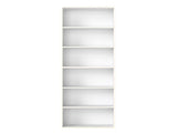 Levede 6 Tier Book Shelf Adjustable Shelves White CH1154-6-WH