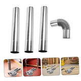 Stainless Steel Flue Pipe Kit for Home High-Temperature Resistance 4Pcs V1192-AZ-W-31548