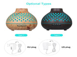 400ml U-ltrasonic Acoustic Air Humidifier Aroma Diffuser Mist Maker with Remote Control Controller 7 V1294-YM0901-H36632US-1