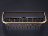 30cm Solid Copper Shower Basket Bath Soap Shampoo Storage Holder Wall Mount Bathroom Shelf V1294-YM0901-JY03090