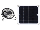 10W Solar Panel with Cooling Fan Photovoltaic Solar Panel for Home Pet Dog House V1294-YM0721-3114210016311