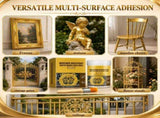 Weather Resistant Water Based Gold Paint, Water-Based Paint Outdoor & Indoor, Gold Spray Paint V1107-116-43108-GLD-500G