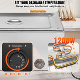 VEVOR Commercial Electric Food Warmer Countertop Buffet 1*18L Pan Bain Marie V952-SYSPBWQPTKQCRX2XJV3