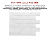 Tiles 3D Peel and Stick Wall Tile Subway White V63-836591